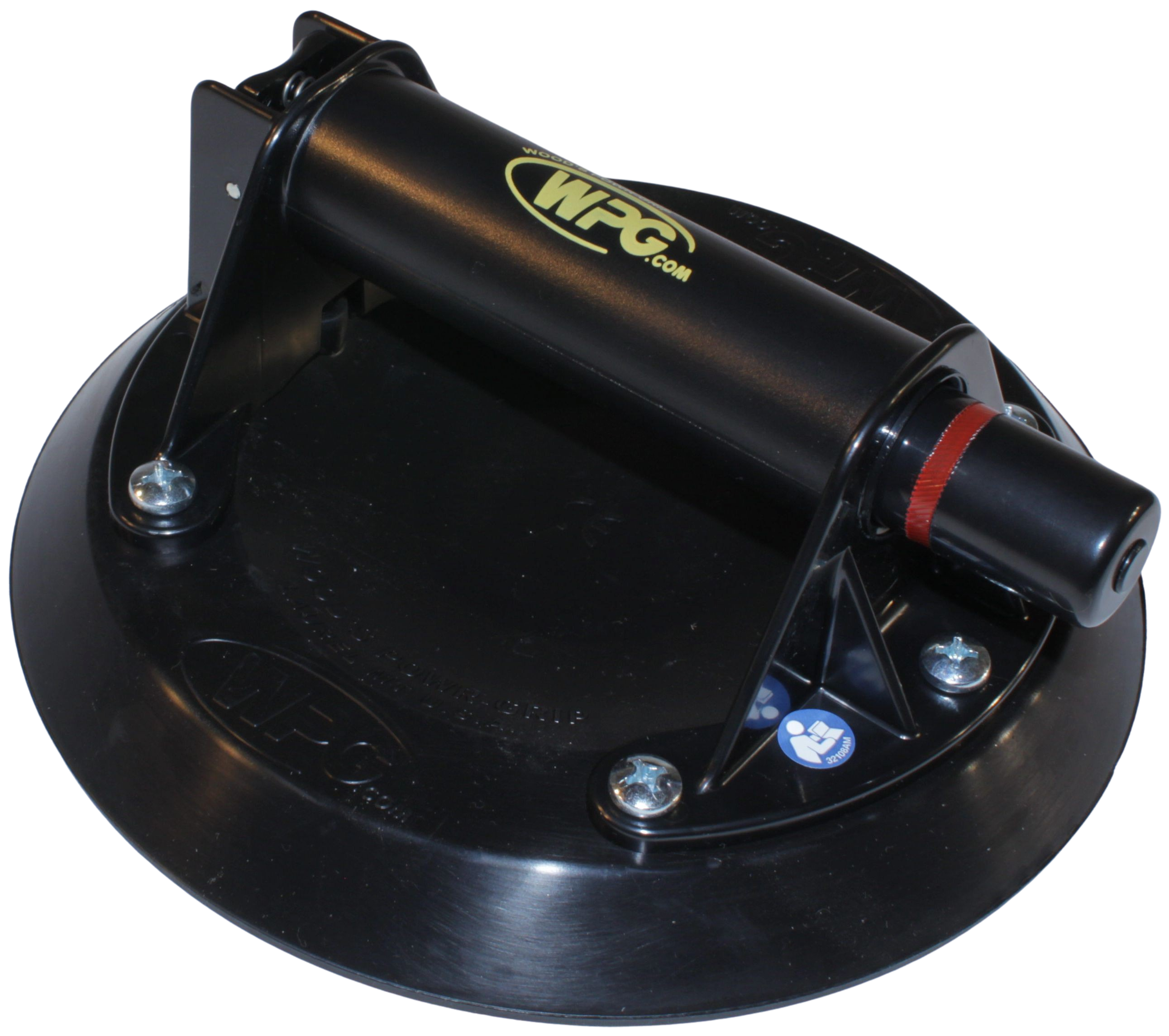 9" curved pad with Industrial plastic handle and plunger