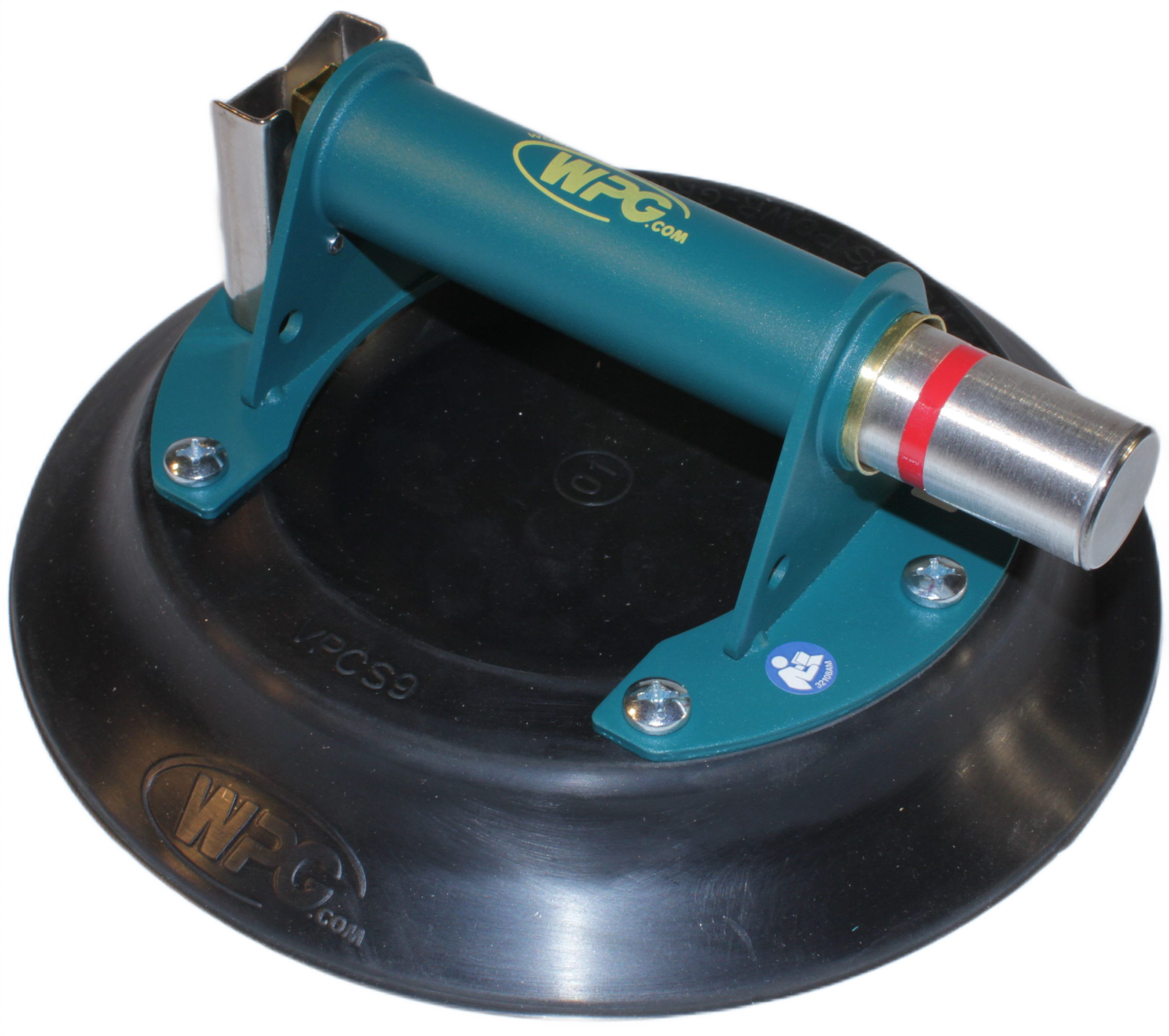 9" curved pad with Metal handle and plunger